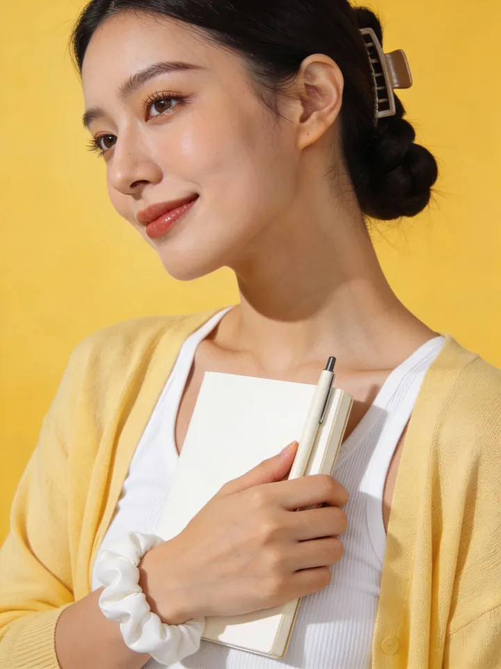 Pessoa escrevendo seu próprio texto autoral